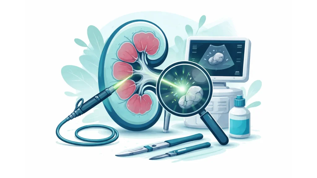 Litotricia láser para piedras en el riñón